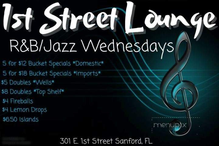 1st Street Lounge - Sanford, FL menu_pic