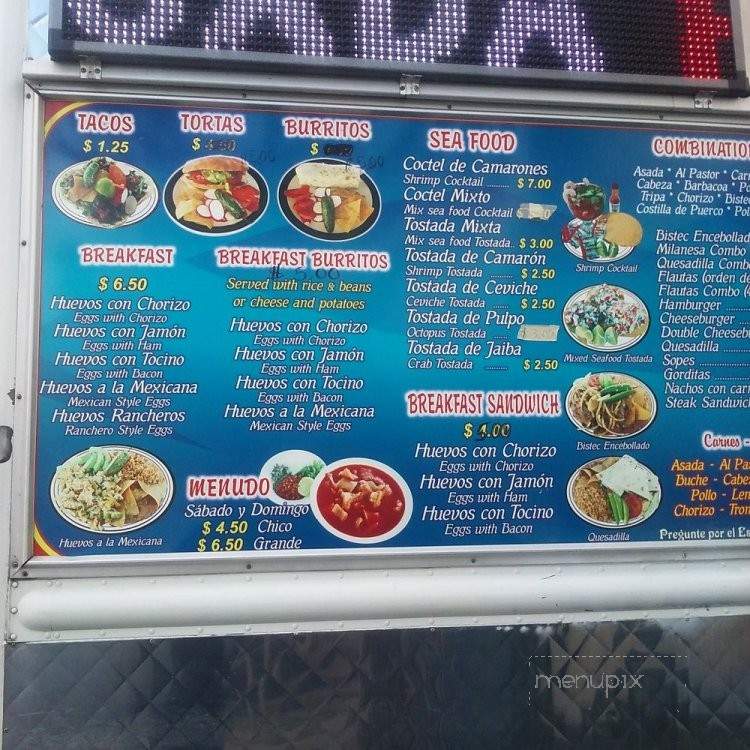 Armando's Hot Food - Los Angeles, CA menu_pic