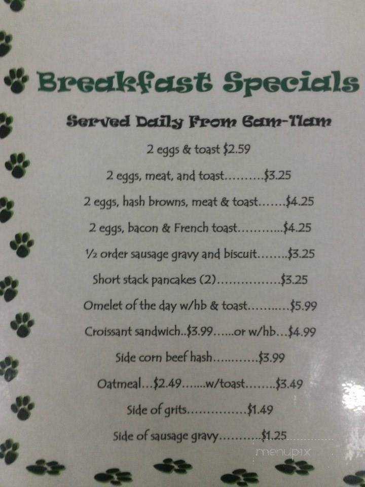 Wildcat Cafe - Mogadore, OH menu_pic