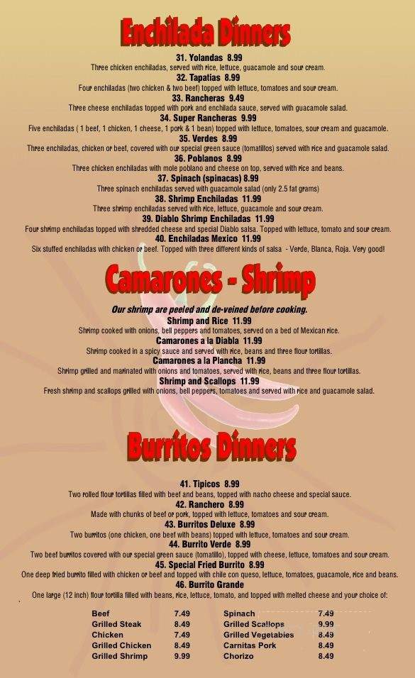 Don Nachos Mexican Restaurant - Akron, OH menu_pic