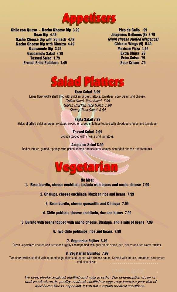 Don Nachos Mexican Restaurant - Akron, OH menu_pic