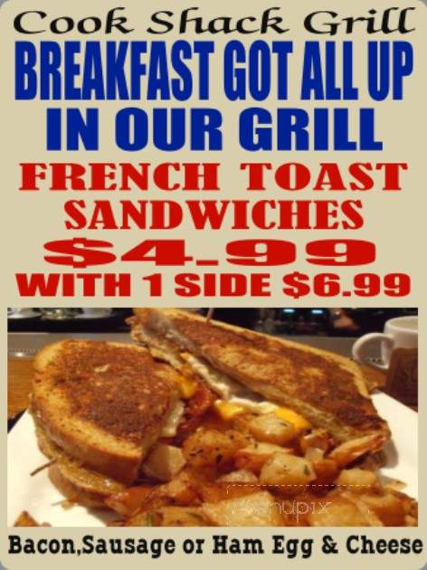 The Eatery Cook Shack Grill - Silver Springs, FL menu_pic