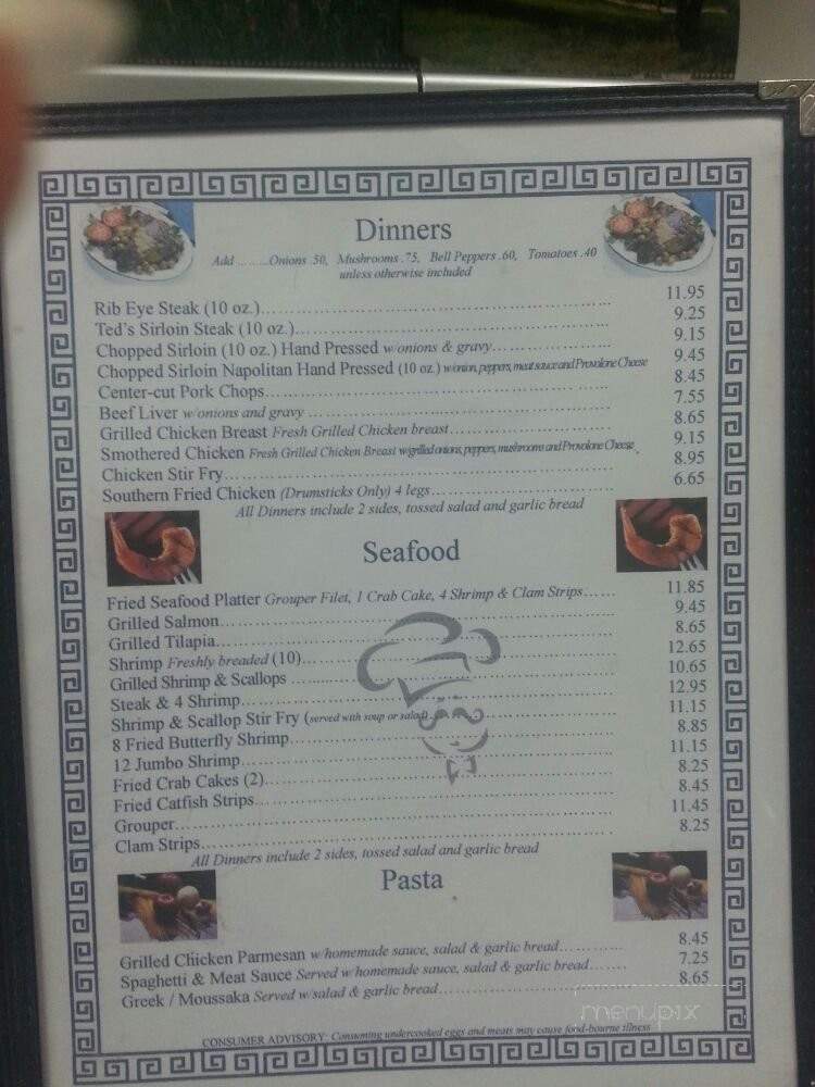Ted's Restaurant - Citra, FL menu_pic