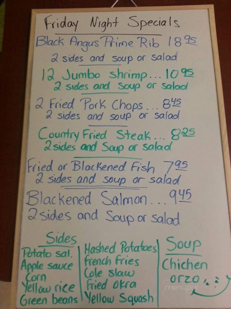 Ted's Restaurant - Citra, FL menu_pic