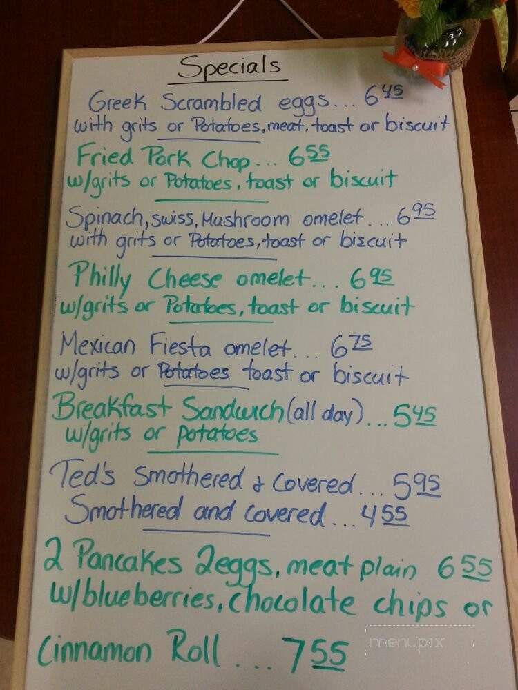 Ted's Restaurant - Citra, FL menu_pic