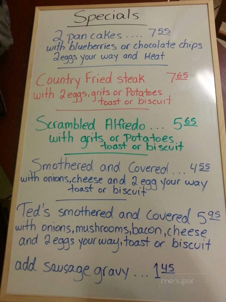 Ted's Restaurant - Citra, FL menu_pic