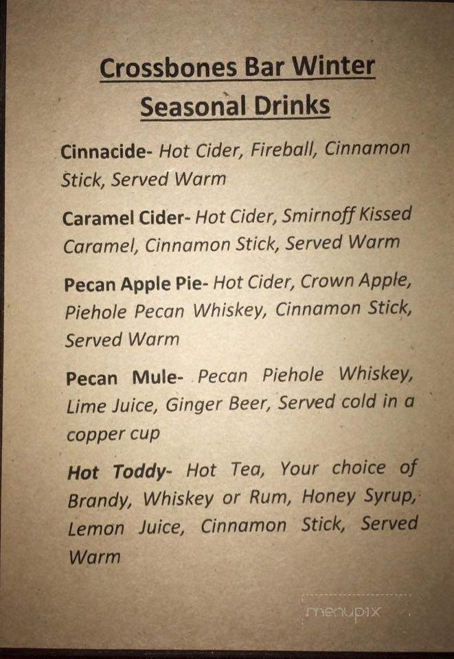 Crossbones Bar - Omaha, NE menu_pic
