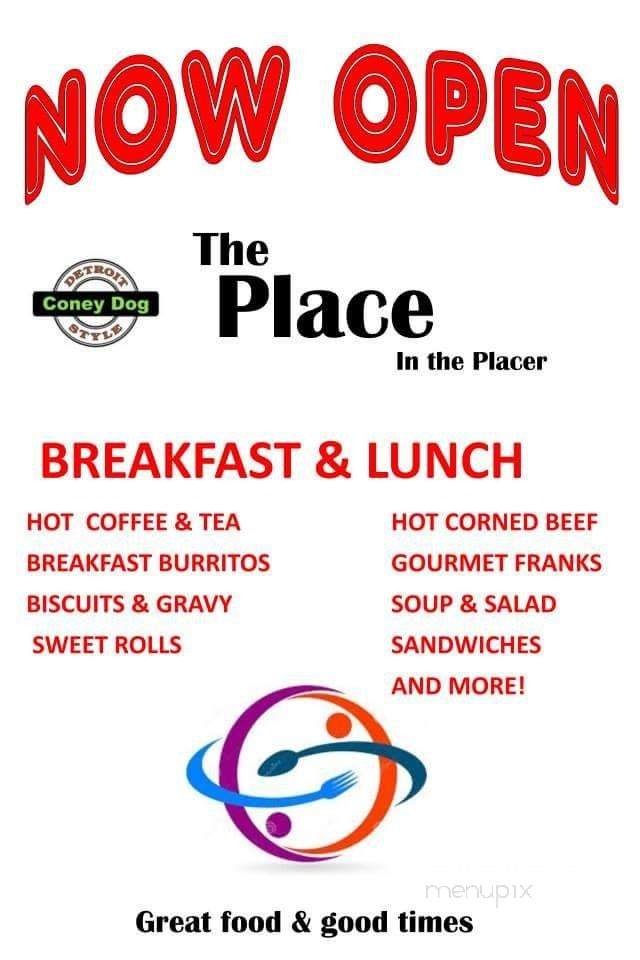 The Place In the Placer - Helena, MT menu_pic