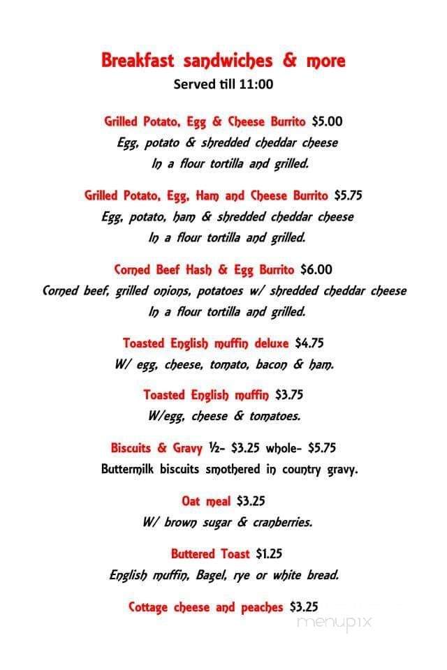 The Place In the Placer - Helena, MT menu_pic