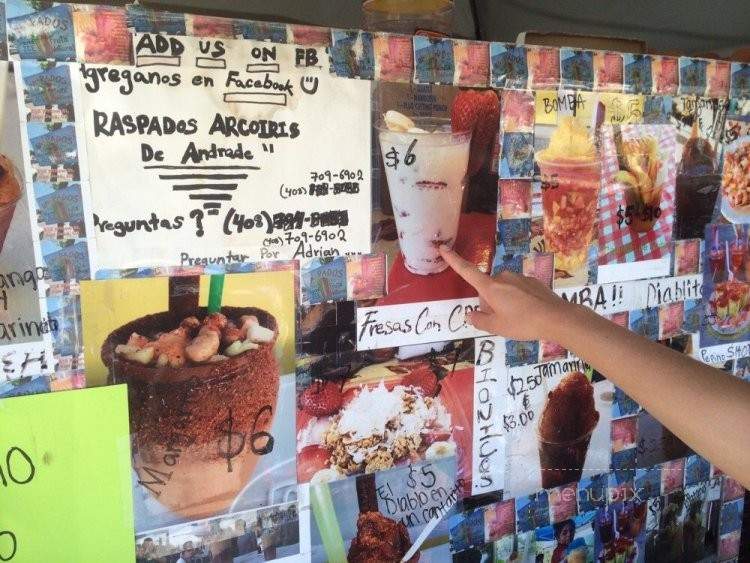 Raspados Arcoiris De Andrade - San Jose, CA menu_pic