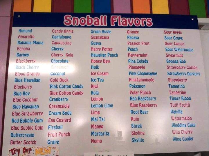 Kavern Snow Syrup - Pasadena, MD menu_pic