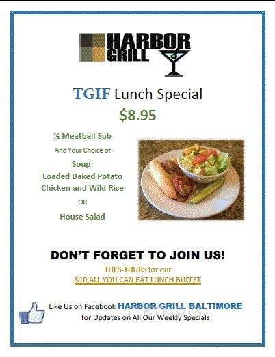 Hopkins Bar & Grill - Baltimore, MD menu_pic