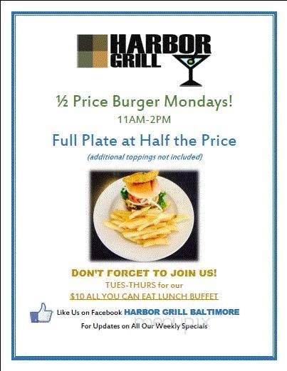 Hopkins Bar & Grill - Baltimore, MD menu_pic