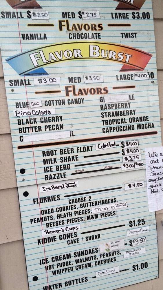 Old School Ice Cream - Westminster, MD menu_pic