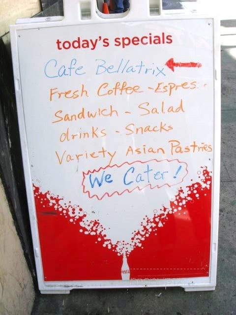 Cafe Bellatrix - San Francisco, CA menu_pic