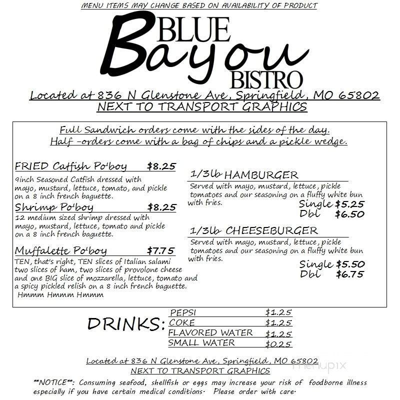 /250073030/Blue-Bayou-Bistro-Springfield-MO - Springfield, MO