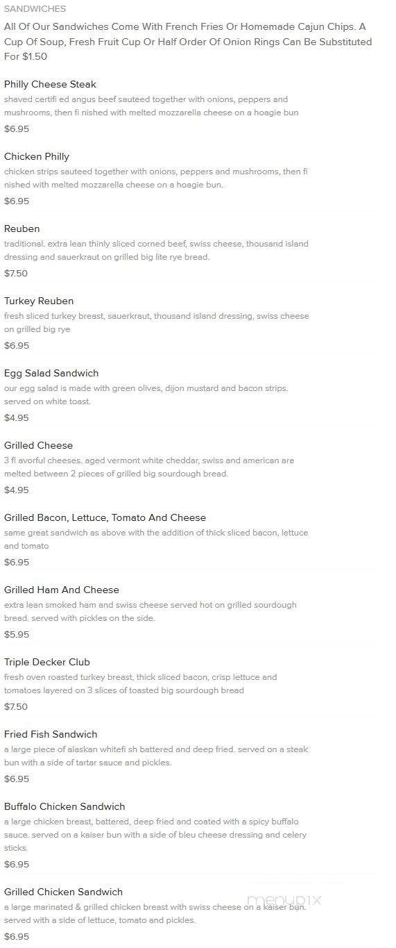 Fresh Start Diner - Toledo, OH menu_pic