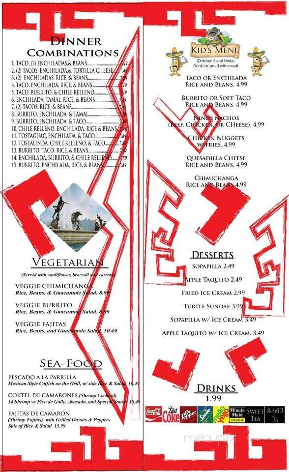 Mexico Lindo East - Morristown, TN menu_pic
