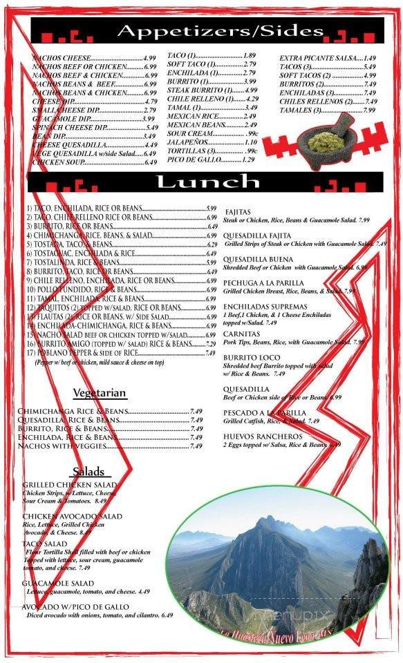 Mexico Lindo East - Morristown, TN menu_pic