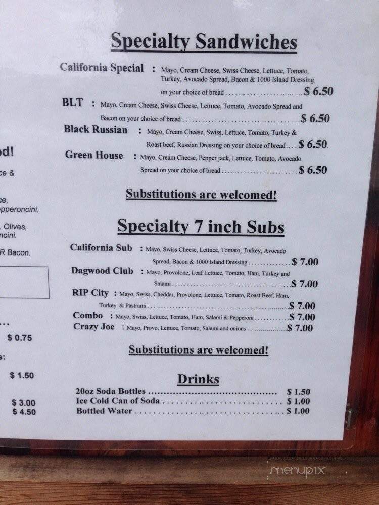 Sandwich Depot Deli - Portland, OR menu_pic