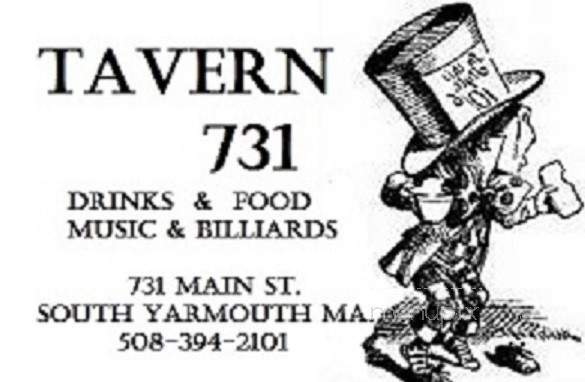 Tavern 731 - Bass River, MA menu_pic