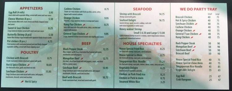 Dragon Express - Moses Lake, WA menu_pic
