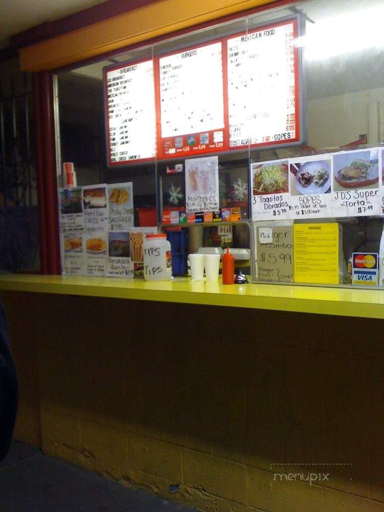 JD's Burgers & Mexican Food - San Leandro, CA menu_pic