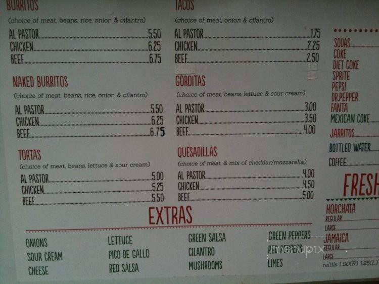 Las Marias Mexican Grill - Austin, TX menu_pic