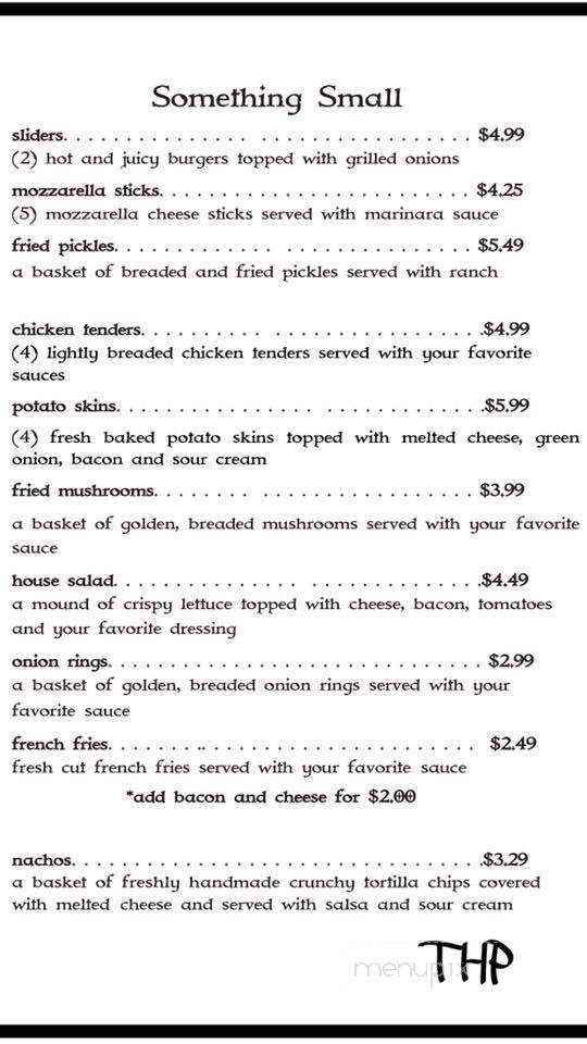 The Hitching Post Saloon - Oxford, OH menu_pic