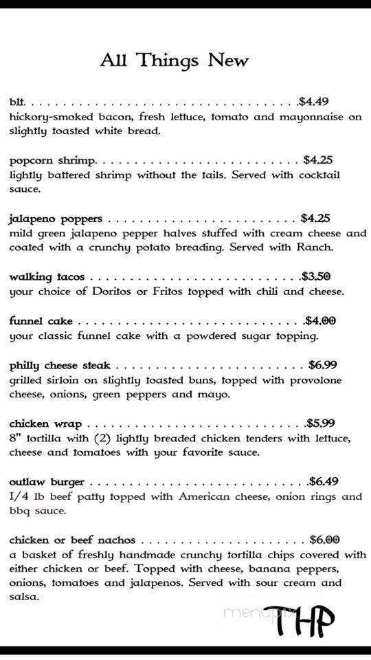 The Hitching Post Saloon - Oxford, OH menu_pic