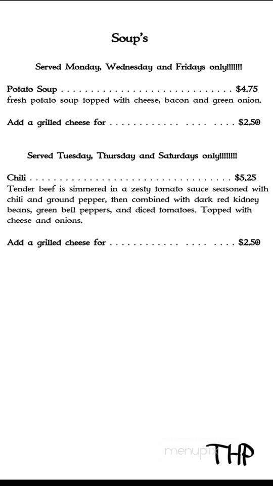 The Hitching Post Saloon - Oxford, OH menu_pic