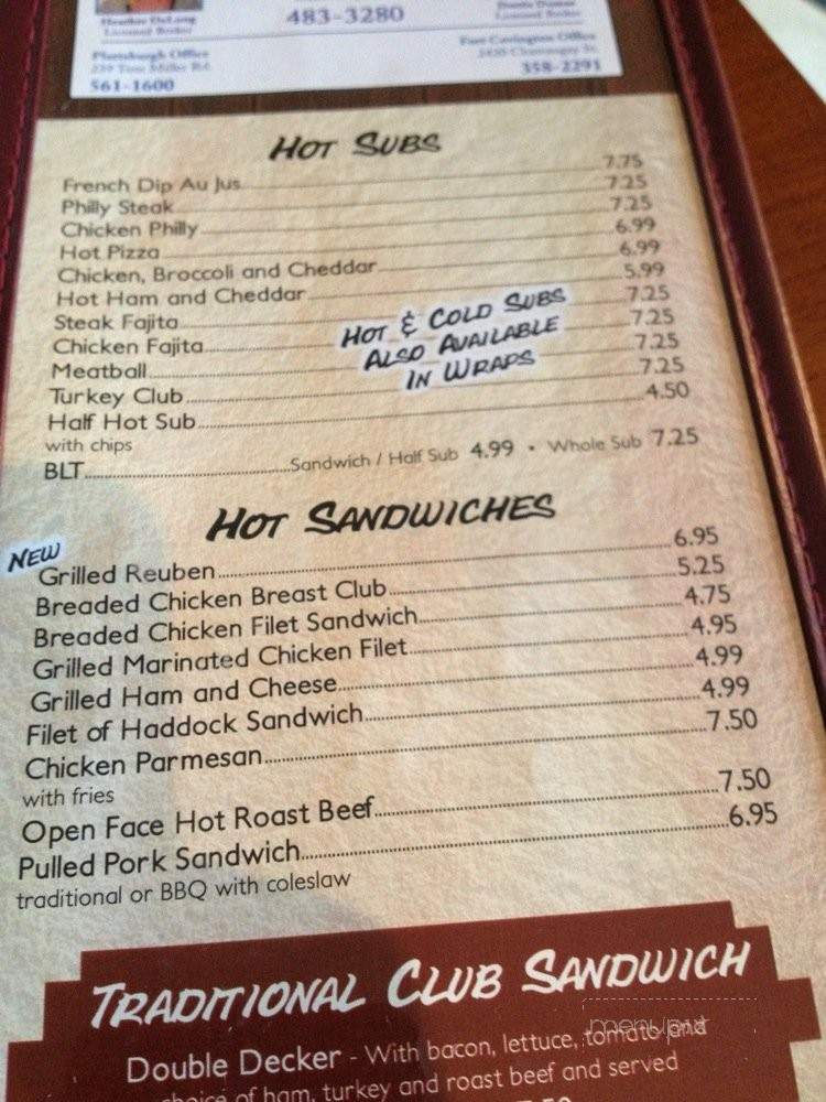 Owl's Nest Pizza And More - Chateaugay, NY menu_pic