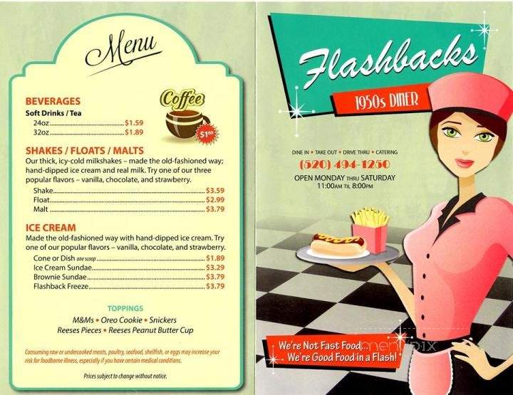 Flashbacks Diner - Arizona City, AZ menu_pic