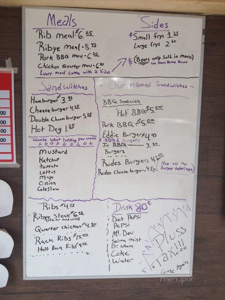 Rodes Shack - Broadway, VA menu_pic