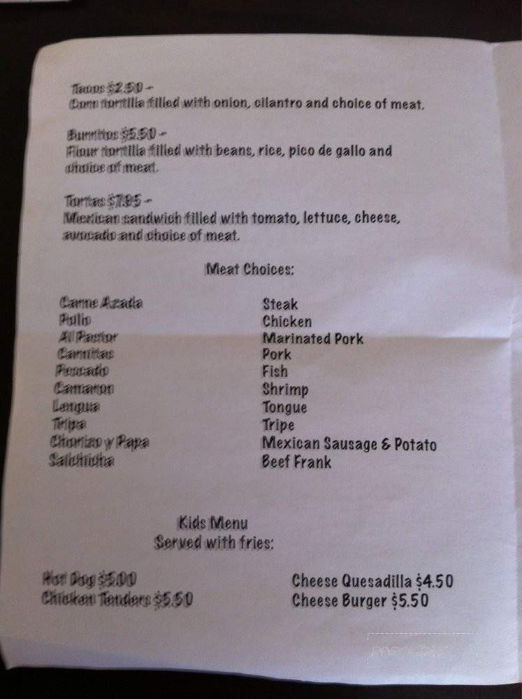 Dennis Dent's Seafood - Stafford, VA menu_pic
