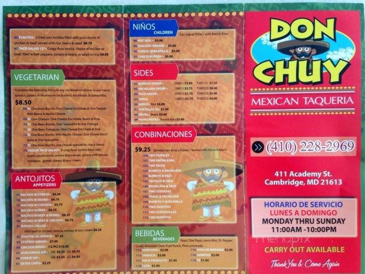 Dennis Dent's Seafood - Stafford, VA menu_pic