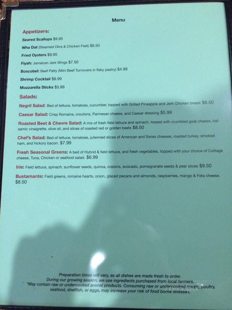 Taste of Jamaica - Roanoke, VA menu_pic