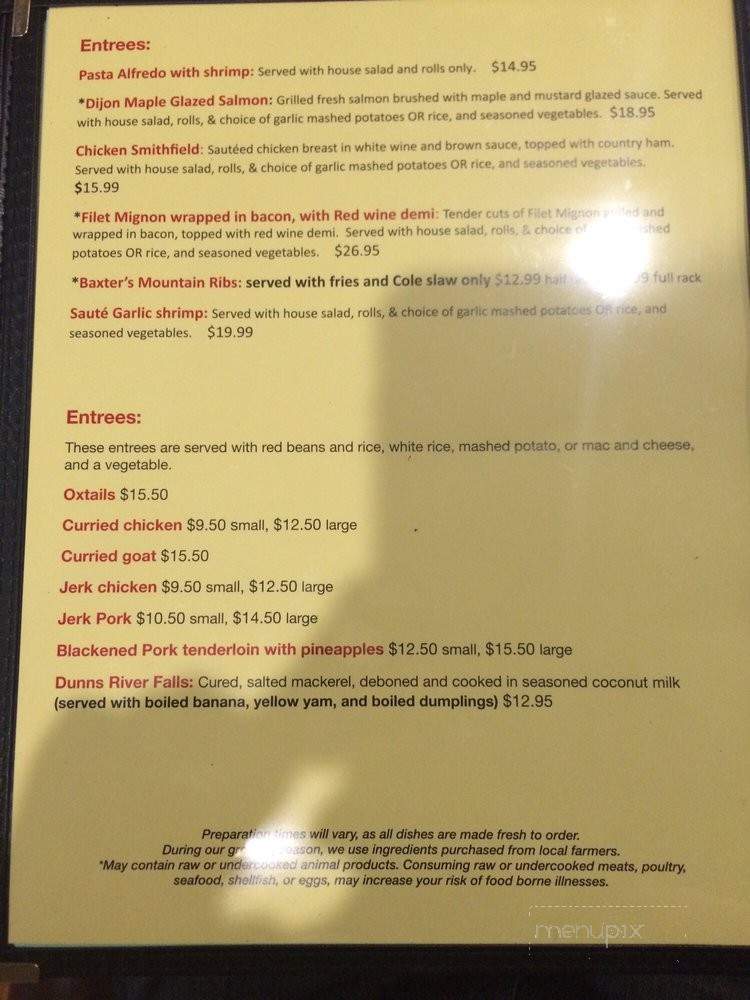 Taste of Jamaica - Roanoke, VA menu_pic