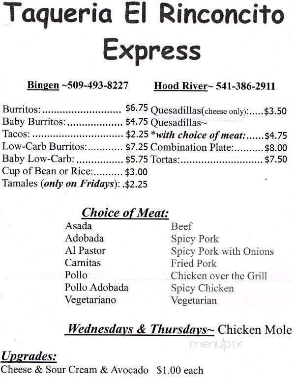 /250309694/Taqueria-El-Rinconcito-Express-Hood-River-OR - Hood River, OR