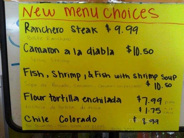 Cobian's Taqueria - Sanger, CA menu_pic