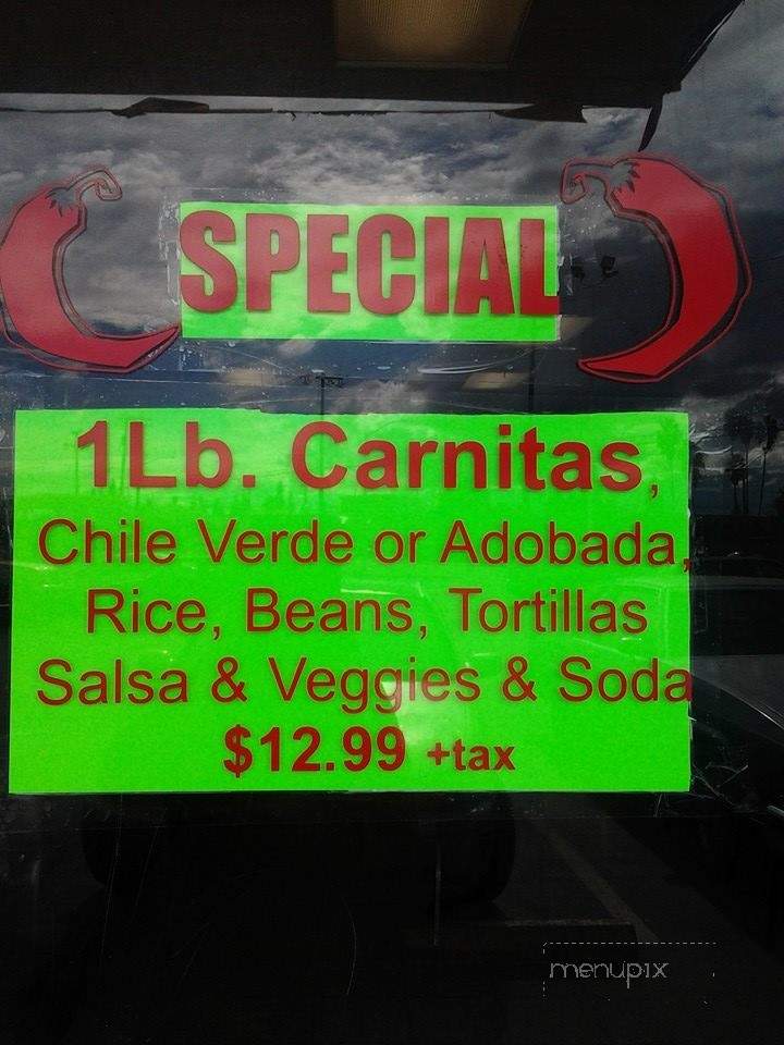 Cobian's Taqueria - Sanger, CA menu_pic