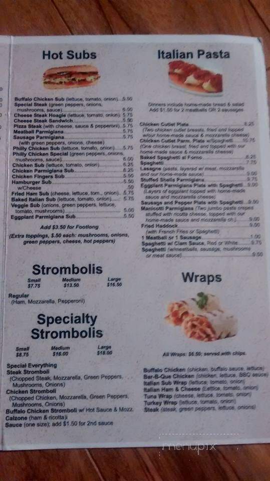 Sicily Pizza & Sub Restaurant - Lock Haven, PA menu_pic