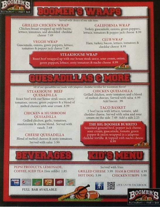/250809666/Boomers-Menu-Laurie-MO - Laurie, MO