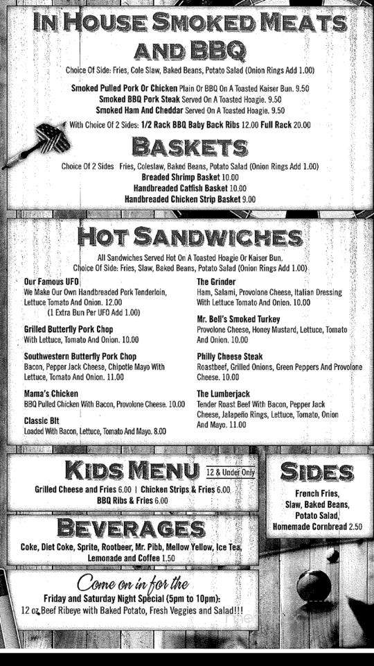 Thirsty Hog Saloon - Fulton, MO menu_pic