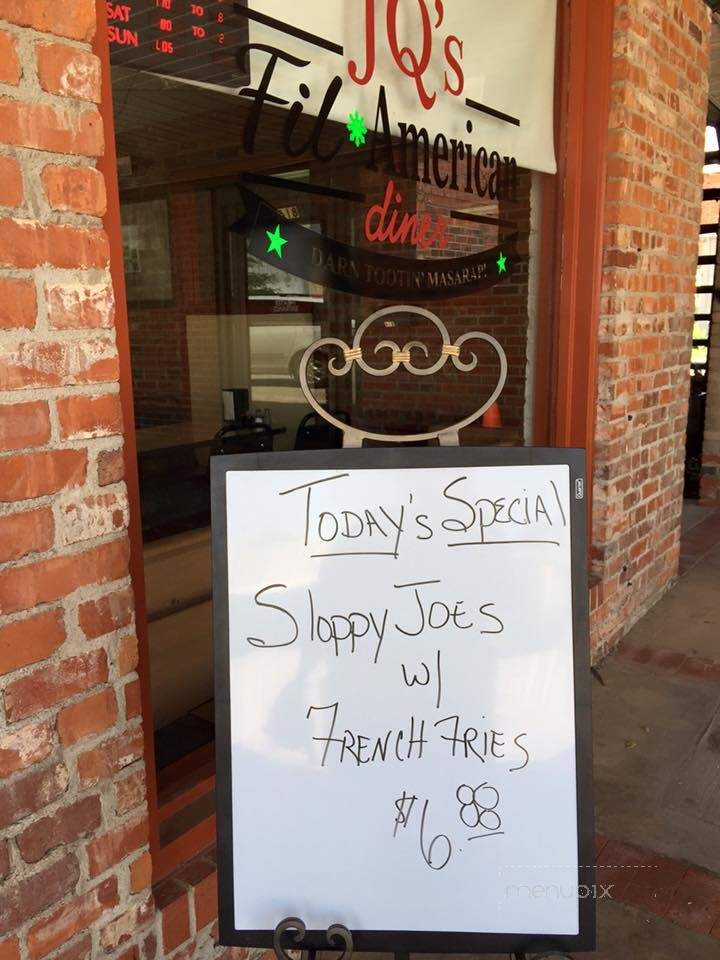 JQ's Fil-American Diner - Duncan, OK menu_pic