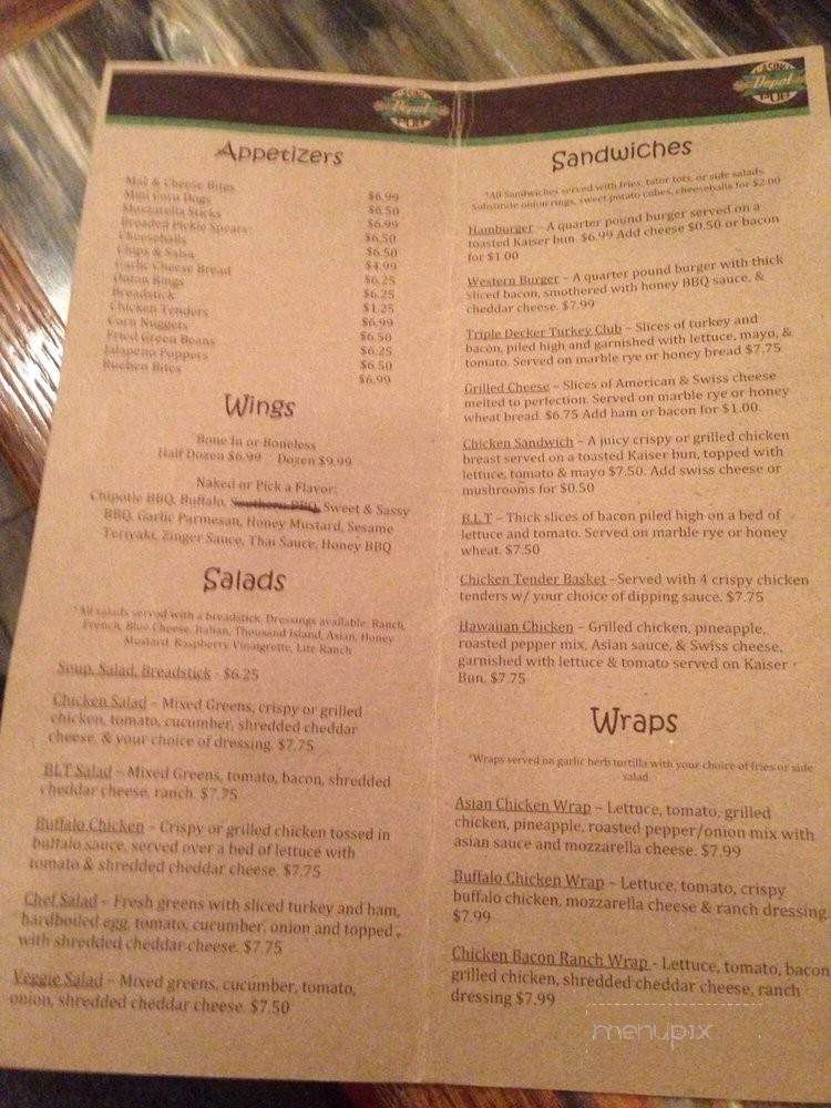 The Depot - Brookings, SD menu_pic