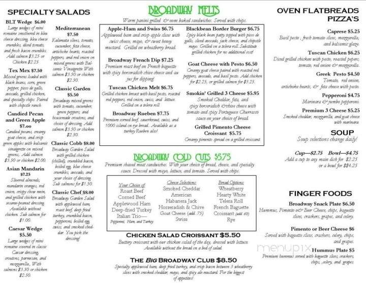 Thyme on Broadway - Irvine, KY menu_pic