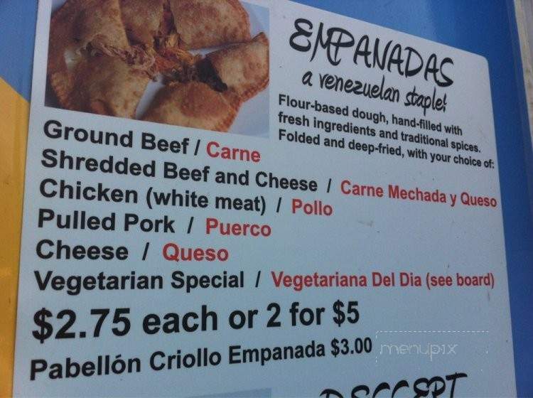 In And Out Empanadas - Madison, WI menu_pic