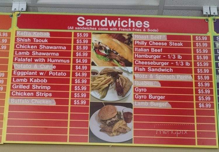 King of Falafel and Grill - Madison, WI menu_pic