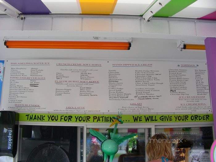 Little Danny's Ice Cream - Green Creek, NJ menu_pic